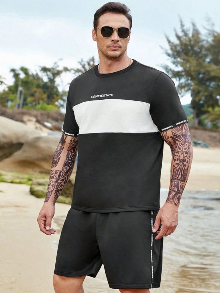 Fashion Outdoor Beach Shorts Men's Short-sleeved T-shirts And Shorts Sets Summer 3D Print Men's Sets