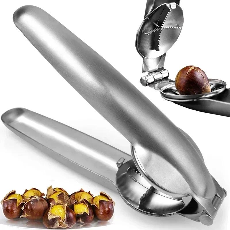 Portable Nut Crackers Metal Heavy Duty Walnut Cracker Opener Walnut Pliers Clips Nut Shelling Tools Household Kitchen Gadgets