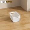 Multifunctional Plastic Desktop Storage Basket with Right Angle Partition