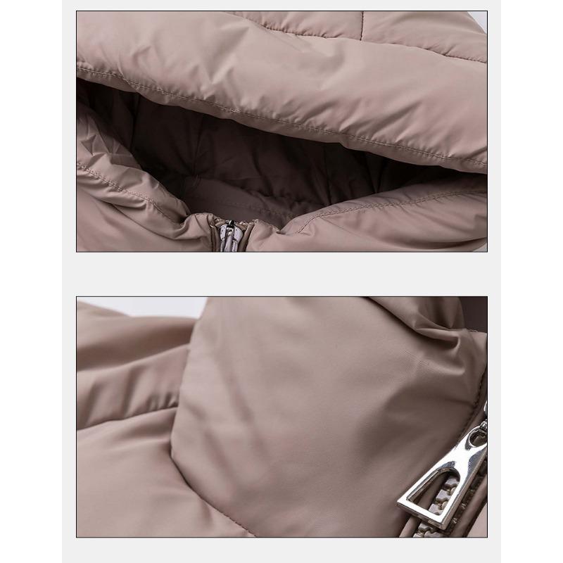 Women S Plus Size Hooded Thick Warm Fitted Puffer Coat