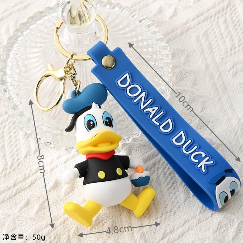 Cute 3D PVC Soft Rubber Cartoon Doll Keychain Large Blind Box Bag Pendant