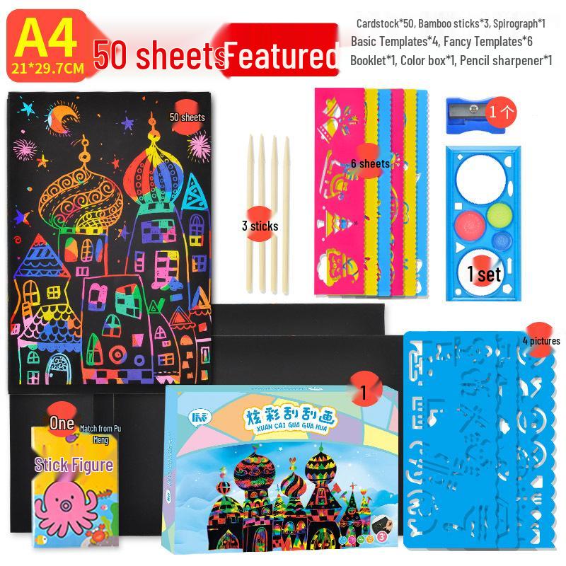 Kindergarten Art Supplies: Handmade Projects for Middle and Big Class Decorations.