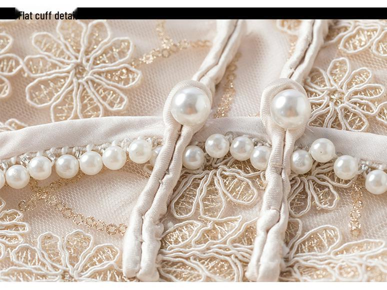 TAOYIZHUAI Damen Retro Spitzenstickerei Cheongsam Kleid - Frühling/Herbst Übergrößen Kollektion