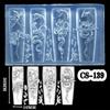 Multifunctional Clear Silicone Carving Nail Mold for Creating Stunning 3D Floral Resin Designs and Nail Art