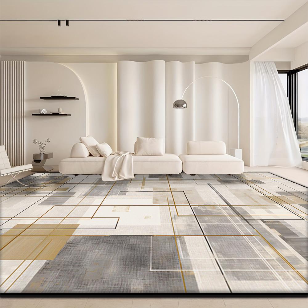 French Style Light Luxury Carpet Living Room Decoration Soft Fluffy Non-slip Floor Mat Bedroom Cloakroom Entrance Rugs Washable