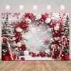 Winter Christmas  Decoration Background Winter Backdrop Decorations For Photo Studio Photo Booth Christams Party