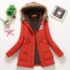 Giacca da donna in cotone spessa con cappuccio, stile coreano, Autunno/Inverno 2025