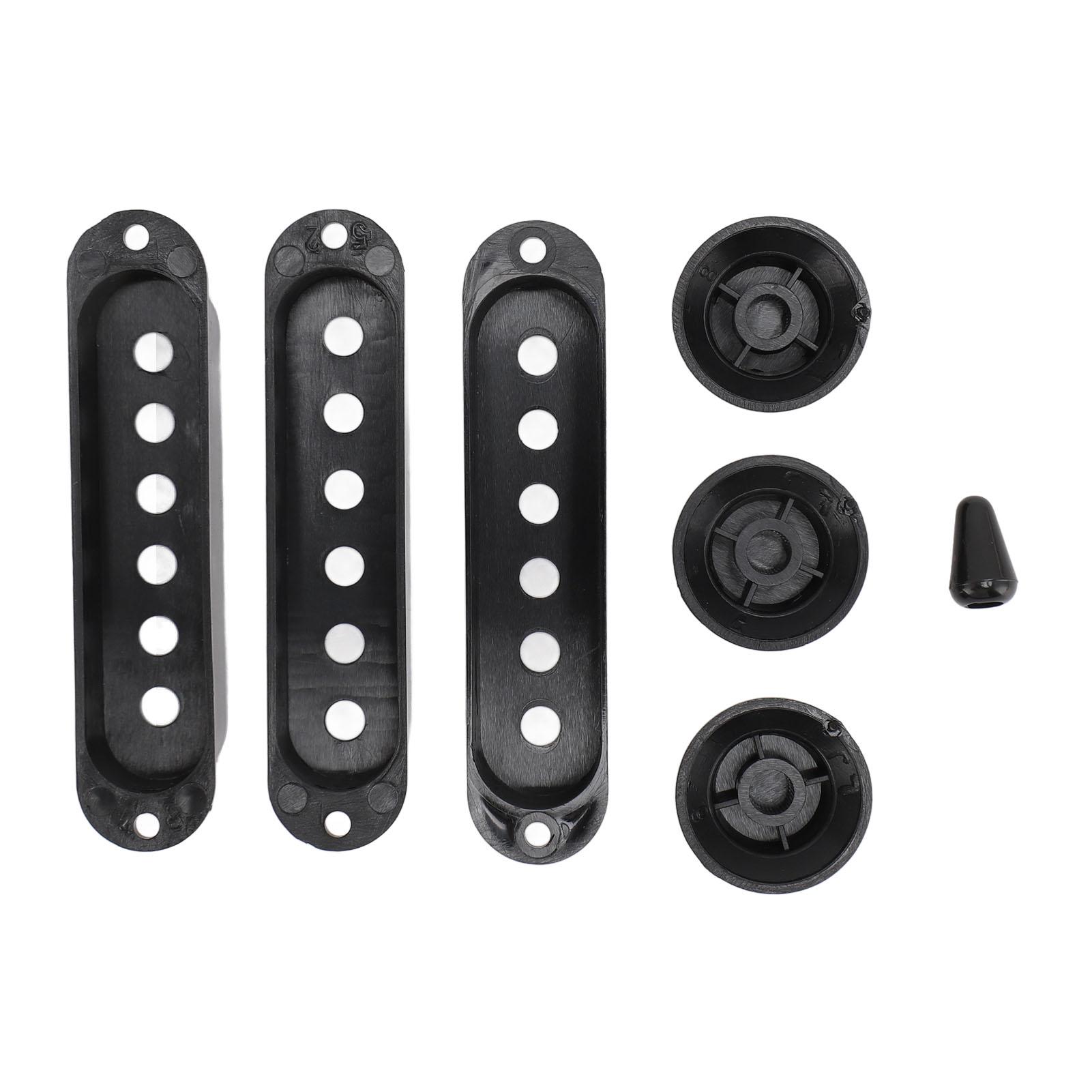 

Крышка звукоснимателя для гитары, набор ручек, 6 отверстий, сингл, 2 тона, 1 громкость, наконечник переключателя, сменные детали для