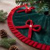 Decoration Christmas Tree Bow Ruffled Skirts Large Size Xmas Tree Foot Cover  Household