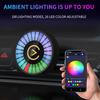 3-in-1 Wireless Carplay Android Auto Adapter Plug and Play Car Aromatherapy with Ambient Lamp Rechargeable for Car Air Outlet