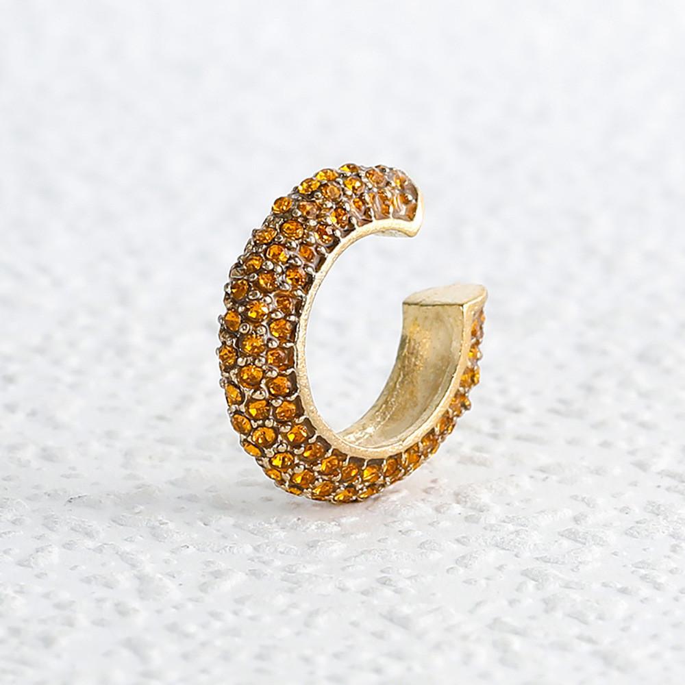 Chic Alloy Clipon Earrings For Women Geometric Shapes Multiple Color Options