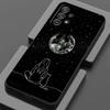 Black Cat Line Phone Case For Samsung Galaxy A15 A25 A24 A23 A22 A21S A20s A13 A10 A05S A04 A03 A02 A14 A15 Soft Back Cover Cats