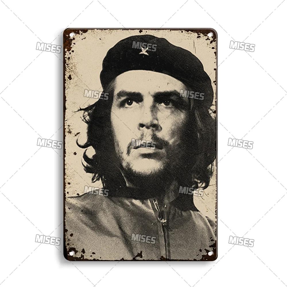 MISES 2008 Klassisk Film Che Guevara Metallaffisch Gammal Metallplåt Retro Metallplatta Väggplatta Hemklubb Industriell Dekor