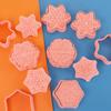 8Pcs Round Christmas Snowflake Cookie Cutter 10Pcs Gingerbread Man Cookie Cutter Perfect for Holiday and Christmas Baking 1
