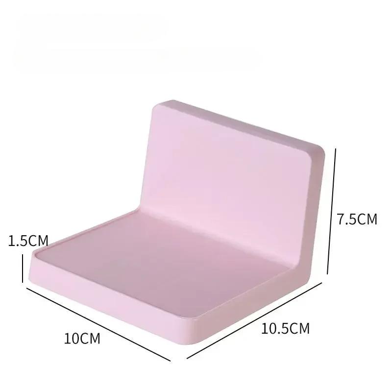 

Многофункциональные держатели для хранения вещей, настенное хранение из акрила Autohesion, бесплатные держатели для пробивания отверстий для ванной комнаты, гостиной, кухни, школы, общежития розовый