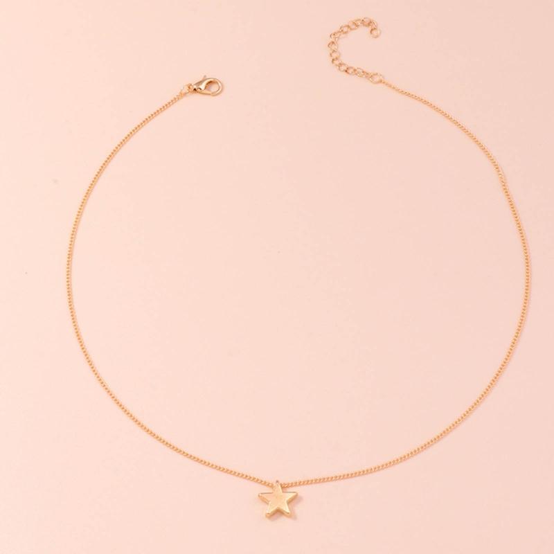 Unique Star Shaped Necklace Hip Hop Eye-catching Pentagrams Sweater Chain Summer Grunge Star Necklace Y2K Jewelry