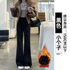 White and gray sweatpants children's spring and autumn new high-waisted and thin casual sweatpants small micro-flared pants
