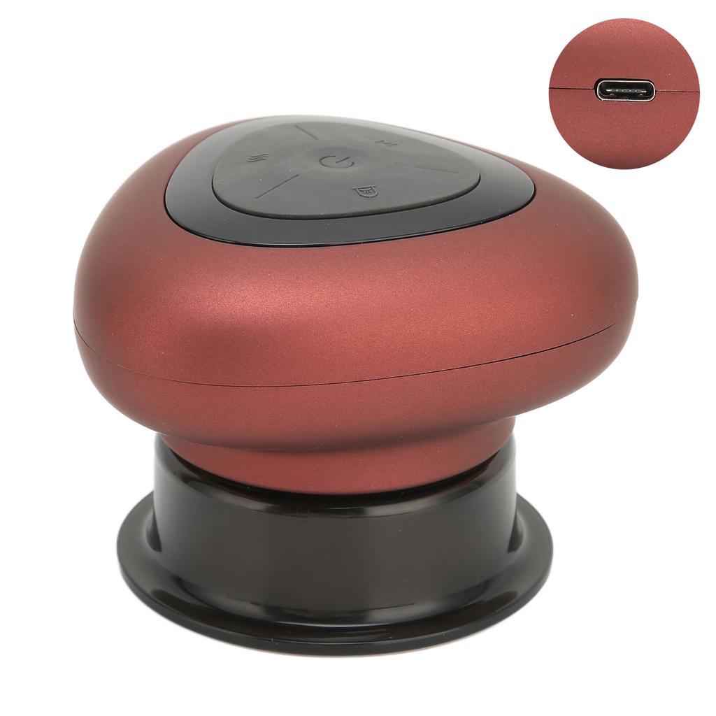 Electric Cupping Therapy Massager 4 Gears Negative Pressure Hot Compress Gua Sha Massage MachineRed
