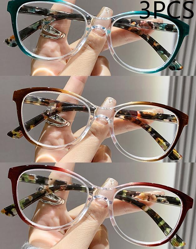1/2/3PCS High-end Reading Glasses Anti-blue Light Cat-eye Fashion Glasses for Elderly Women 2002