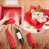 6/12/24PC Tissue Paper Party Decor Gift Packaging Supplies Flower Art Crafts Red Packaging Paper For Gift Wrap Filler 50x75cm