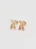 Minimalpiercing [0.8Mm] 14K Internal Bear Rabbit Labret Piercing Earrings