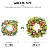 Spring Wreaths for Front Door, Soomeir Summer Peony Outdoor Wreath, Green Floral Door Decor for All Season Home Wall Wedding Farmhouse Holiday