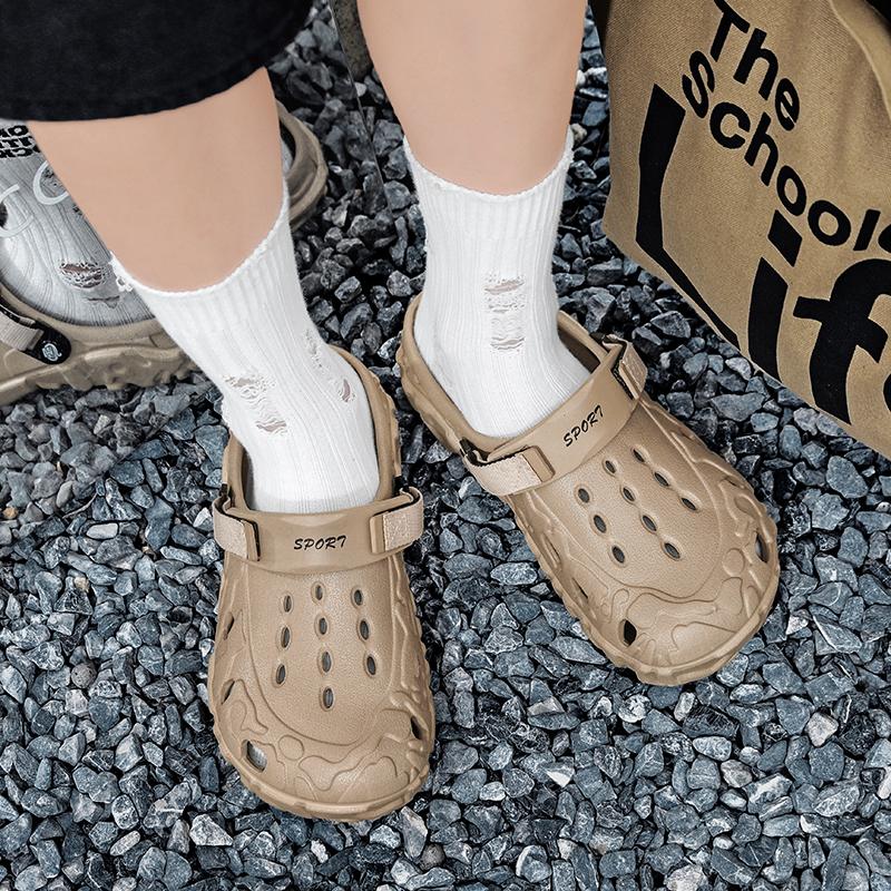 Zapatillas Clásicas de Moda para Hombre Blancas Zuecos de Jardín para Exteriores Sandalias Casuales Negras Unisex Zapatos Cerrados sin Cordones Transpirables para Hombre Zapatos de Playa