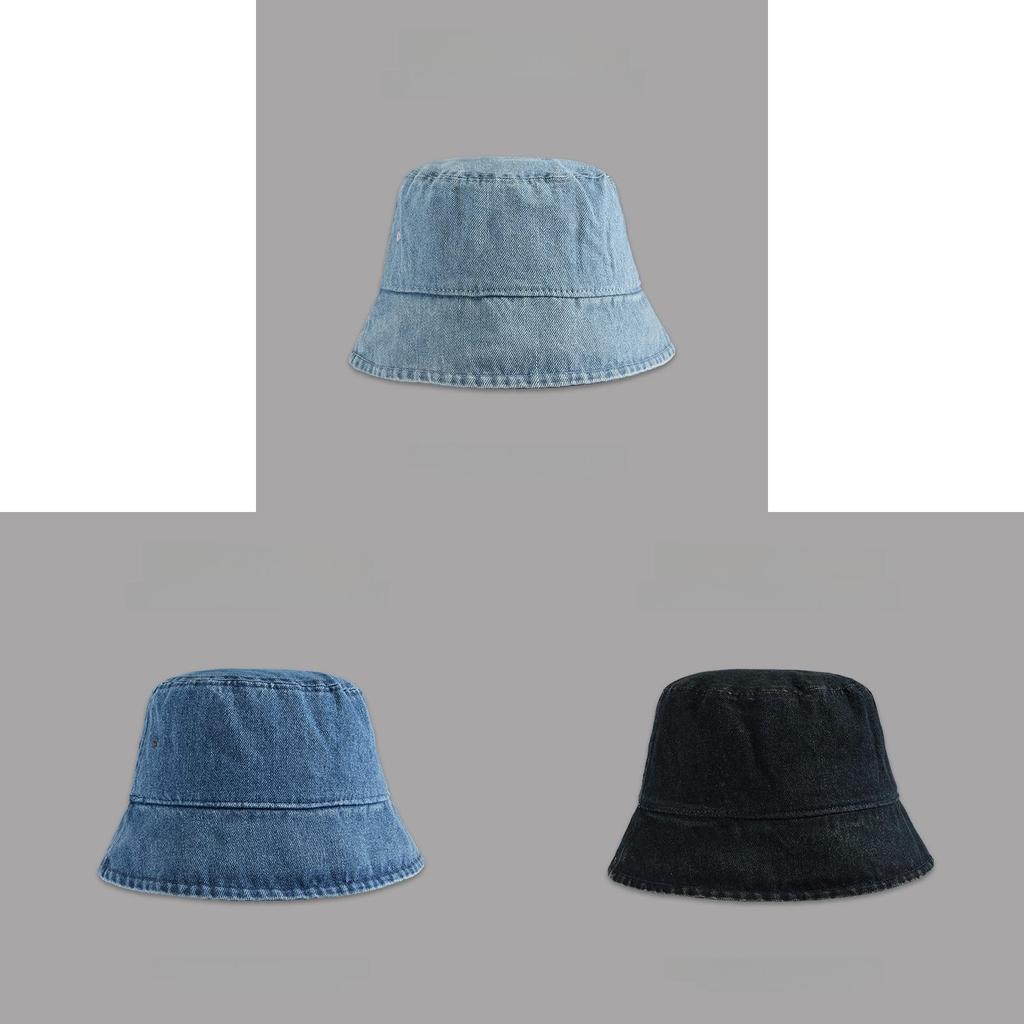 Cowboy Denim Bucket Hat For Women Summer Sun Protection Lightweight Cotton