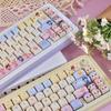 Sweetheart Bubble Cute Girl Keycaps, PBT Dye-Sublimation, MOA Profile, Compatible with Keychron, Razer, Logitech