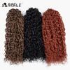 Noble Crochet Hair Soft Water Wave Twist Crochet Hair Synthetic Braid Hair Ombre Blonde Red 20"Deep Wave Braiding Hair Extension