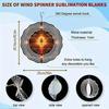 Laser Cut Metal Wind Spinner 3D Dragonfly Mandala Design Holographic Garden Decor Outdoor Hanging Rotary Wind Chime Gift