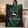 john deere Print Flannel Blanket Cozy Lightweight Plush Throw Blanket For Bed Sofa Household Use