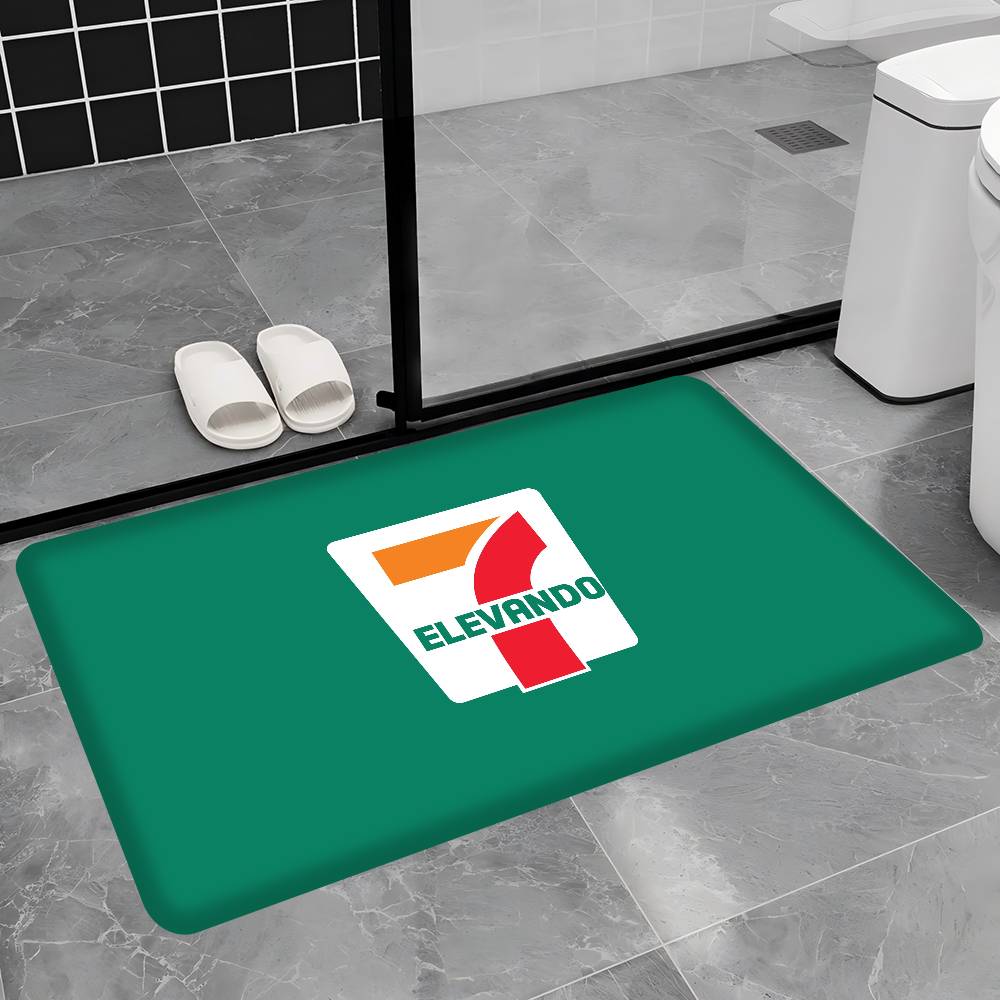 

Logo 7 E-Eleven Fashion Floor Mat INS Style Soft Bedroom Floor House Laundry Room Mat Anti-skid Household Carpets 40cm x 60cm