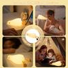 Lying Flat Duck Night Light, Cute Silicone Light Up Duck, 3 Level Dimmable Nursery Nightlight, LED Duck Lamp, Rechargeable Bedside Touch Lamp for