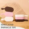 Realistic Ice Cream Squeeze Toy Soft EVA Fidget for Stress Relief Cute Macaron Dessert Prop for Photography Decor Fun Gift for Kids
