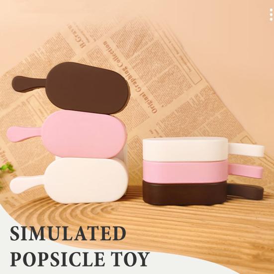Realistic Ice Cream Squeeze Toy Soft EVA Fidget for Stress Relief Cute Macaron Dessert Prop for Photography Decor Fun Gift for Kids