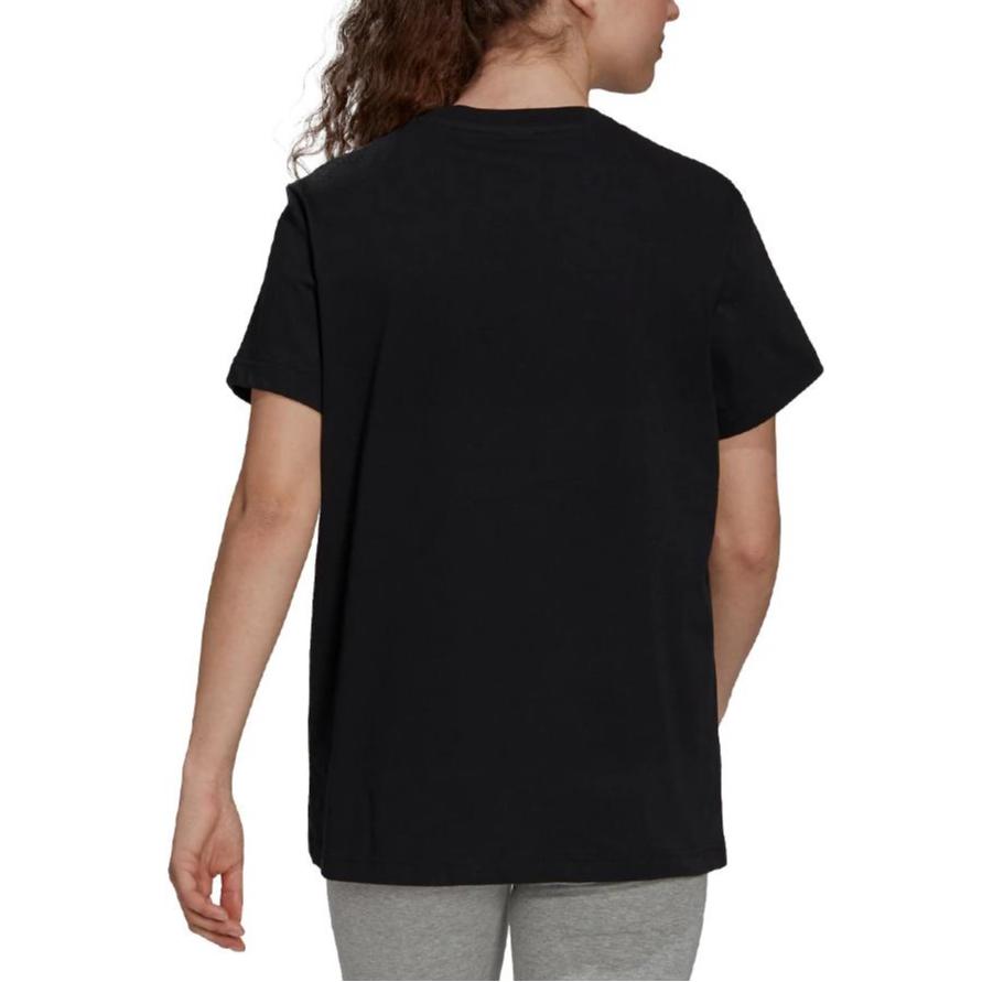 Adidas BoS Metallic Skin-Friendly Soft Comfortable Short Sleeve T-Shirt Women Tops Black FM9447