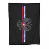 Russia Proud Flannel Blankets Soviet Russian Flag CCCP Communist Socialist Throw Blankets for Sofa Bedding Lounge Quilt