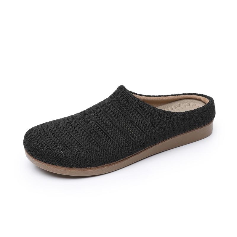 New Baotou Half Slippers Women's Summer Wear Retro Cool Slippers Home Soft-soled Beach Shoes