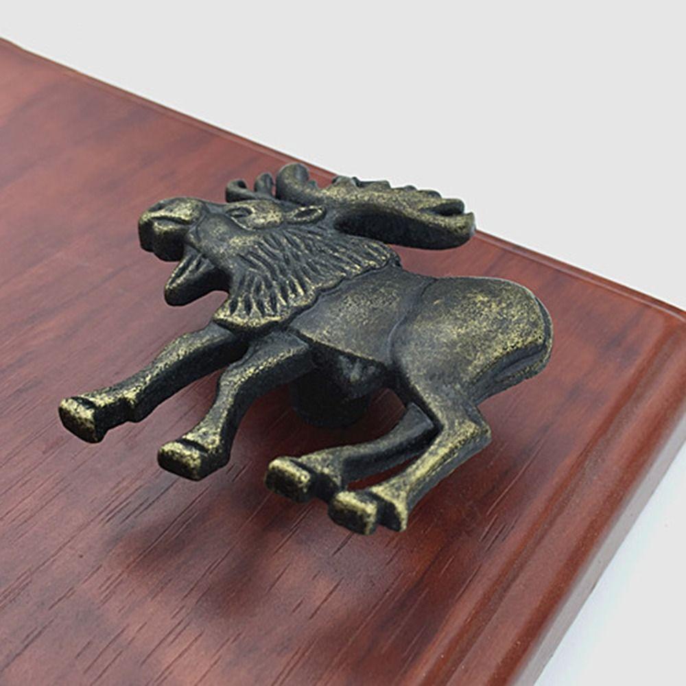 

Бронзовый ящик Konbs Animals Shape Door Decor Vintage Cabinet Handle Dresser Drawer