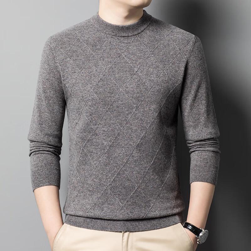 Firstview Men's Winter Warm 12-Gauge 320g Long-Sleeve Wool Sweater FV25D1965