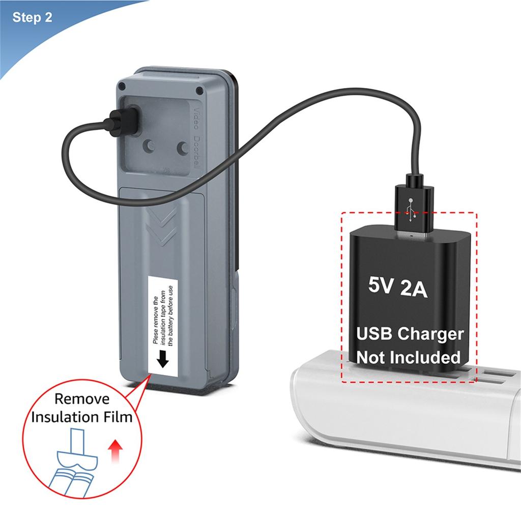 Inteligentny dom Bezprzewodowy dzwonek wideo WiFi Kamera Cyfrowy dzwonek do drzwi zewnętrznych Domofon HD Night Security