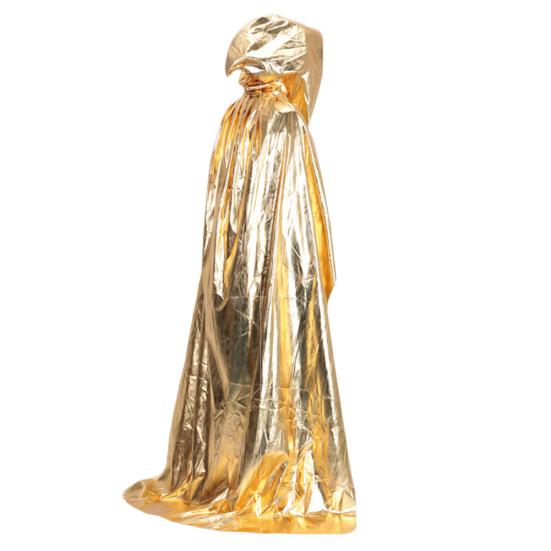 Vampire Hooded Cloak Medieval Witch Robe Cape Floor-length Halloween Costume