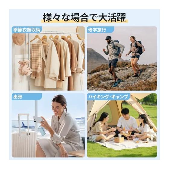 Travel Pouch, Compression Bag, Travel Compression Bag, 3 Piece Set, Zipper Compression, Space Saving, Convenient Goods, Overseas Travel, Clothes