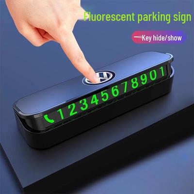 Leuchtendes Temporäres Parknummernschild Ornament für Autos