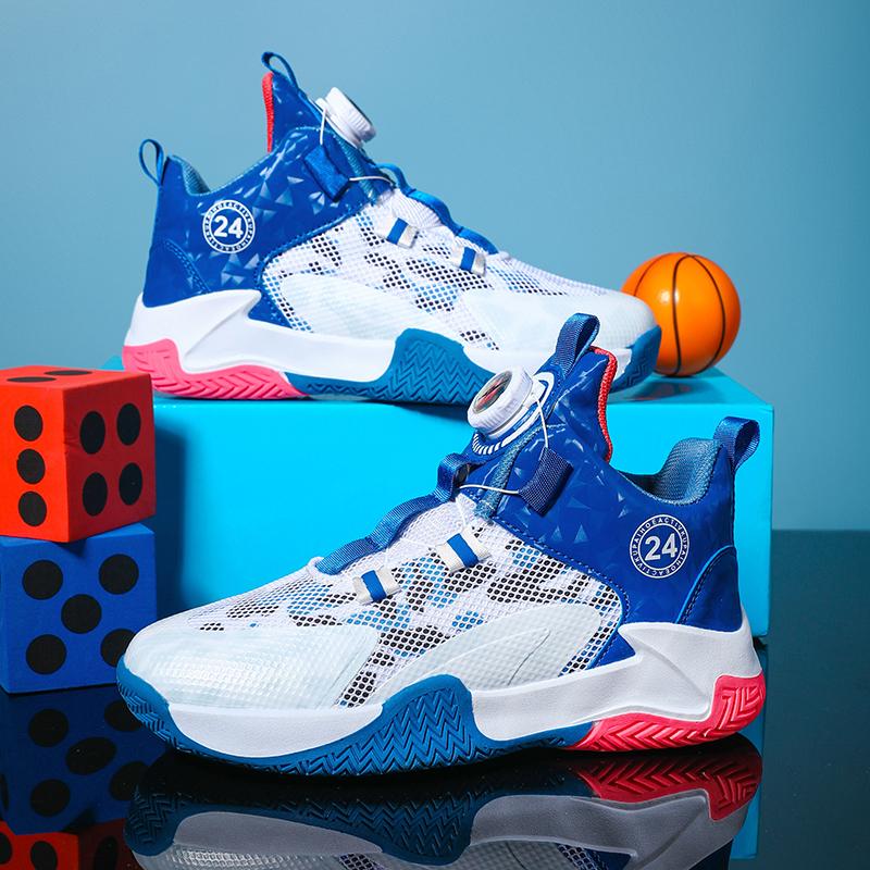 New Kids Men Basketball Shoes Street Basketball Boots Train Athletes Waterproof Luxury Boys Cushion Breathable Sports Sneakers