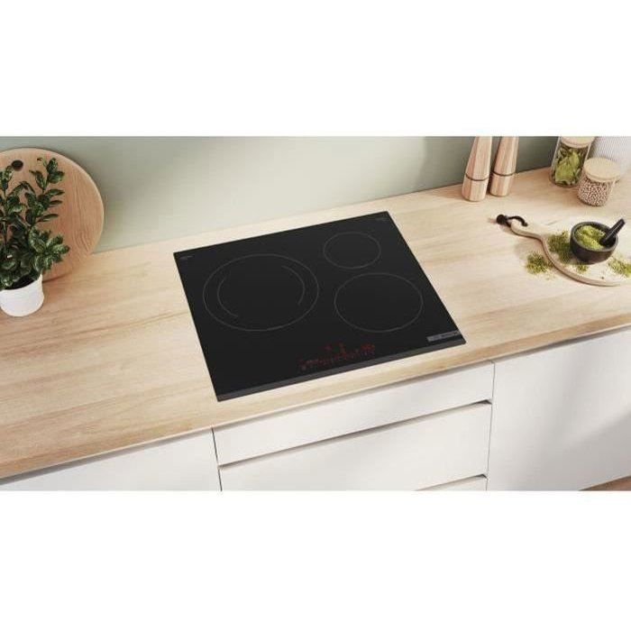 Table induction BOSCH - 3 foyers - L59 x P52 cm - PIJ631HB1E