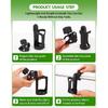 Adjustable Stroller Water Bottle Holder - 360° Rotating Bike Cage for Stroller Accessories Cup Holders 5
