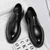 Fashion Leather for Men Summer Hollow Out Business Formal Wear for Men Low Cut Casual Height Increasing Wedding Groom Shoes