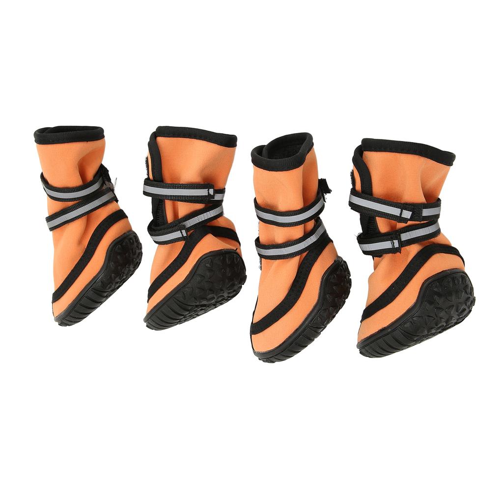 Outdoor Dog Shoes Adjustable Straps Waterproof Prevent Slipping Reflective Dog Boots Paw Protector for Medium Large Dogs